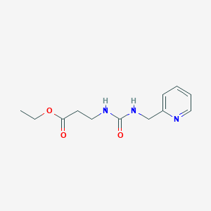 molecular formula C12H17N3O3 B4285398 ETHYL 3-({[(2-PYRIDYLMETHYL)AMINO]CARBONYL}AMINO)PROPANOATE 