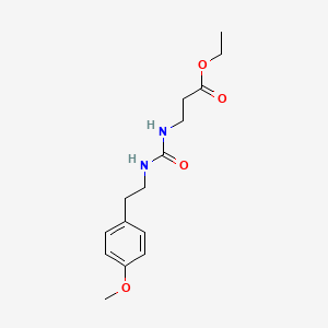 molecular formula C15H22N2O4 B4285411 ETHYL 3-({[(4-METHOXYPHENETHYL)AMINO]CARBONYL}AMINO)PROPANOATE 