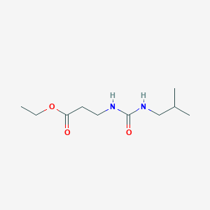 molecular formula C10H20N2O3 B4285418 ethyl N-[(2-methylpropyl)carbamoyl]-beta-alaninate 