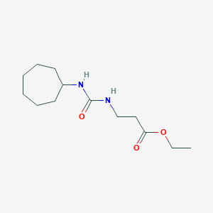 molecular formula C13H24N2O3 B4285422 ethyl N-(cycloheptylcarbamoyl)-beta-alaninate 