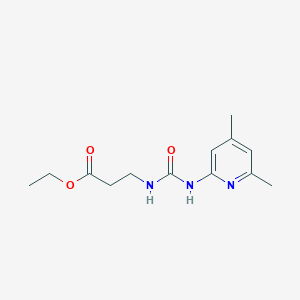 molecular formula C13H19N3O3 B4285425 ETHYL 3-({[(4,6-DIMETHYL-2-PYRIDYL)AMINO]CARBONYL}AMINO)PROPANOATE 