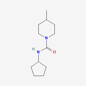 molecular formula C12H22N2O B4285431 N-cyclopentyl-4-methylpiperidine-1-carboxamide 