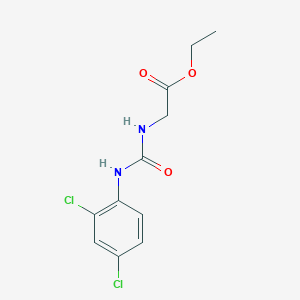 molecular formula C11H12Cl2N2O3 B4285452 ETHYL 2-{[(2,4-DICHLOROANILINO)CARBONYL]AMINO}ACETATE 
