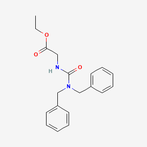 molecular formula C19H22N2O3 B4285470 ethyl N-(dibenzylcarbamoyl)glycinate 
