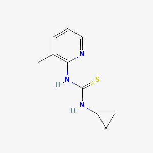 molecular formula C10H13N3S B4285669 N-cyclopropyl-N'-(3-methyl-2-pyridinyl)thiourea 
