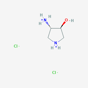 molecular formula C4H12Cl2N2O B042857 (3S,4S)4-Amino-3-Pyrrolidinol Dihydrochloride CAS No. 220812-21-5