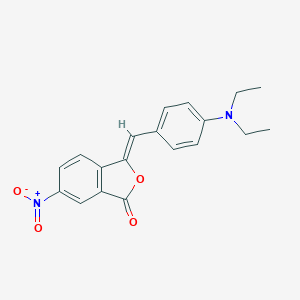 molecular formula C19H18N2O4 B428584 3-(4-Diethylamino-benzylidene)-6-nitro-3H-isobenzofuran-1-one 