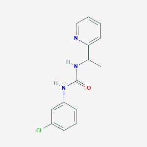 molecular formula C14H14ClN3O B4285972 N-(3-CHLOROPHENYL)-N'-[1-(2-PYRIDYL)ETHYL]UREA 