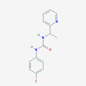 molecular formula C14H14FN3O B4285979 N-(4-FLUOROPHENYL)-N'-[1-(2-PYRIDYL)ETHYL]UREA 