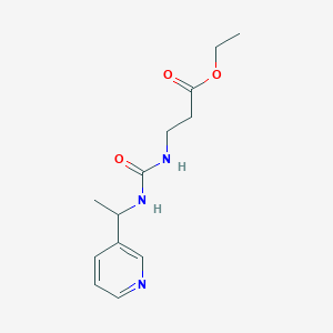 molecular formula C13H19N3O3 B4285993 ETHYL 3-[({[1-(3-PYRIDYL)ETHYL]AMINO}CARBONYL)AMINO]PROPANOATE 