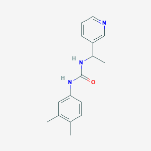 molecular formula C16H19N3O B4286023 N-(3,4-DIMETHYLPHENYL)-N'-[1-(3-PYRIDYL)ETHYL]UREA 