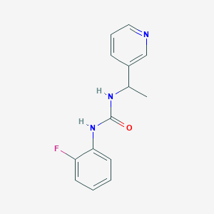 molecular formula C14H14FN3O B4286046 N-(2-FLUOROPHENYL)-N'-[1-(3-PYRIDYL)ETHYL]UREA 