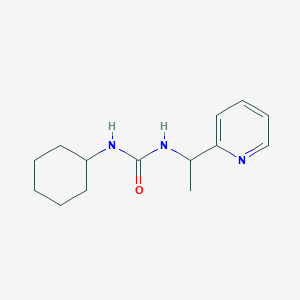 molecular formula C14H21N3O B4286069 N-CYCLOHEXYL-N'-[1-(2-PYRIDYL)ETHYL]UREA 