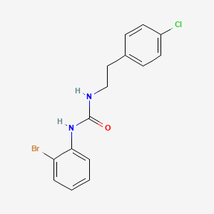 molecular formula C15H14BrClN2O B4286185 N-(2-BROMOPHENYL)-N'-(4-CHLOROPHENETHYL)UREA 