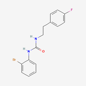 molecular formula C15H14BrFN2O B4286209 N-(2-BROMOPHENYL)-N'-(4-FLUOROPHENETHYL)UREA 