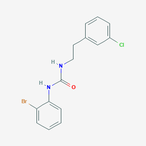 molecular formula C15H14BrClN2O B4286224 N-(2-BROMOPHENYL)-N'-(3-CHLOROPHENETHYL)UREA 