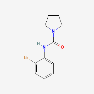 molecular formula C11H13BrN2O B4286276 N-(2-bromophenyl)pyrrolidine-1-carboxamide 