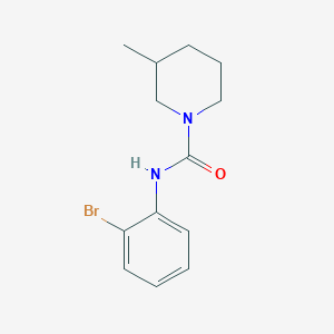 molecular formula C13H17BrN2O B4286282 N-(2-bromophenyl)-3-methylpiperidine-1-carboxamide 