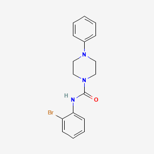 molecular formula C17H18BrN3O B4286292 N-(2-bromophenyl)-4-phenylpiperazine-1-carboxamide 