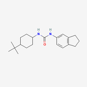 molecular formula C20H30N2O B4286597 N-[4-(TERT-BUTYL)CYCLOHEXYL]-N'-(2,3-DIHYDRO-1H-INDEN-5-YL)UREA 