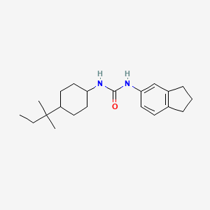 molecular formula C21H32N2O B4286606 N-(2,3-DIHYDRO-1H-INDEN-5-YL)-N'-[4-(TERT-PENTYL)CYCLOHEXYL]UREA 