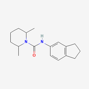 molecular formula C17H24N2O B4286620 N-(2,3-dihydro-1H-inden-5-yl)-2,6-dimethylpiperidine-1-carboxamide 