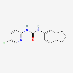 molecular formula C15H14ClN3O B4286648 N-(5-CHLORO-2-PYRIDYL)-N'-(2,3-DIHYDRO-1H-INDEN-5-YL)UREA 