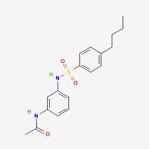 molecular formula C18H22N2O3S B4286746 N-[3-(4-BUTYLBENZENESULFONAMIDO)PHENYL]ACETAMIDE 