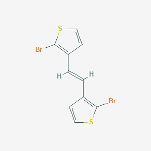 molecular formula C10H6Br2S2 B428700 (E)-1,2-Bis(2-bromo-3-thienyl)ethene 
