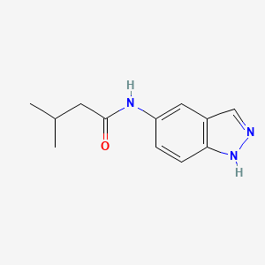 molecular formula C12H15N3O B4287079 N-(1H-indazol-5-yl)-3-methylbutanamide 