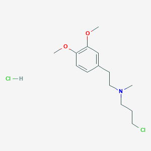 molecular formula C14H23Cl2NO2 B042871 N-(3-Chloropropyl)-3,4-dimethoxy-N-methylphenethylamine hydrochloride CAS No. 36770-75-9