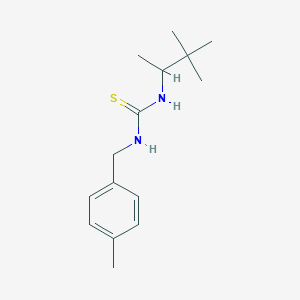 molecular formula C15H24N2S B4287145 N-(4-methylbenzyl)-N'-(1,2,2-trimethylpropyl)thiourea 