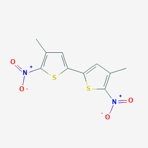 molecular formula C10H8N2O4S2 B428715 5,5'-Bis[3-methyl-2-nitrothiophene] 