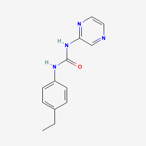 molecular formula C13H14N4O B4287172 N-(4-ETHYLPHENYL)-N'-(2-PYRAZINYL)UREA 