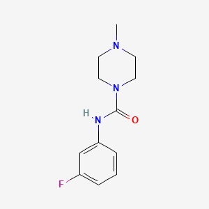 molecular formula C12H16FN3O B4287232 N-(3-fluorophenyl)-4-methylpiperazine-1-carboxamide 