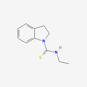 molecular formula C11H14N2S B4287278 N-ethyl-2,3-dihydroindole-1-carbothioamide CAS No. 61589-31-9