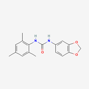 molecular formula C17H18N2O3 B4287379 N-(1,3-BENZODIOXOL-5-YL)-N'-MESITYLUREA 