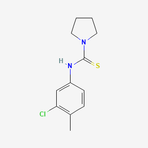 molecular formula C12H15ClN2S B4287415 N-(3-chloro-4-methylphenyl)pyrrolidine-1-carbothioamide 