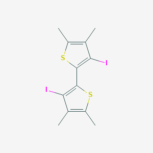 molecular formula C12H12I2S2 B428794 5,5'-Bis[4-iodo-2,3-dimethylthiophene] 
