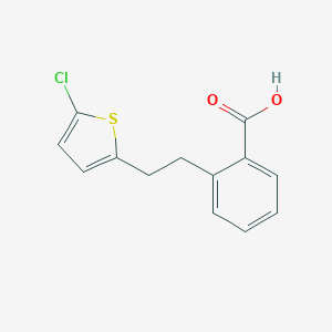 molecular formula C13H11ClO2S B428819 2-[2-(5-Chlorothiophen-2-yl)ethyl]benzoic acid 
