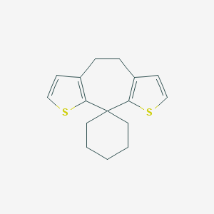 molecular formula C16H18S2 B428871 spiro[4,13-dithiatricyclo[8.3.0.03,7]trideca-1(10),3(7),5,11-tetraene-2,1'-cyclohexane] 