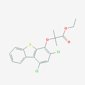 Ethyl 2-[(1,3-dichlorodibenzo[b,d]thien-4-yl)oxy]-2-methylpropanoate