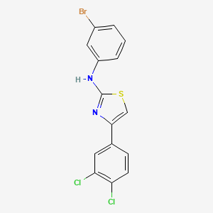 molecular formula C15H9BrCl2N2S B4288799 N-(3-BROMOPHENYL)-N-[4-(3,4-DICHLOROPHENYL)-1,3-THIAZOL-2-YL]AMINE CAS No. 67241-20-7