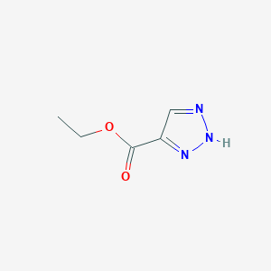 molecular formula C5H7N3O2 B042888 ethyl 1H-1,2,3-triazole-4-carboxylate CAS No. 40594-98-7