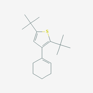 molecular formula C18H28S B428890 2,5-Ditert-butyl-3-(1-cyclohexen-1-yl)thiophene 