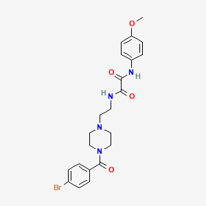 molecular formula C22H25BrN4O4 B4288926 N-{2-[4-(4-bromobenzoyl)piperazin-1-yl]ethyl}-N'-(4-methoxyphenyl)ethanediamide 