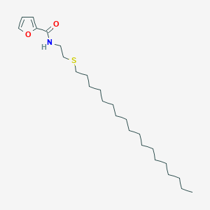 molecular formula C25H45NO2S B4289150 N-[2-(octadecylsulfanyl)ethyl]furan-2-carboxamide 