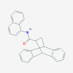 molecular formula C27H21NO B4289314 N-(1-NAPHTHYL)-9,10-DIHYDRO-9,10-ETHANOANTHRACENE-11-CARBOXAMIDE 