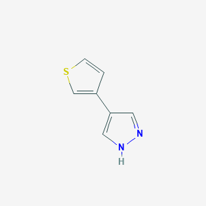 molecular formula C7H6N2S B428941 4-(thiophen-3-yl)-1H-pyrazole CAS No. 76153-71-4