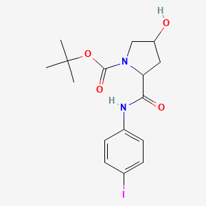 molecular formula C16H21IN2O4 B4289521 Tert-butyl 4-hydroxy-2-[(4-iodophenyl)carbamoyl]pyrrolidine-1-carboxylate 